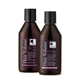 „New Nordic Hair Volume™“ šampūnas ir kondicionierius su obuolių ekstraktu ir amino rūgštimis padeda išlaikyti gausesnius ir blizgančius plaukus.