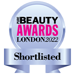 Ženklelis, rodantis, kad patekta į „Pure Beauty Awards London 2022“ finalą.