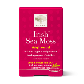 „New Nordic Irish™ Sea Moss“ padeda išlaikyti gerą savijautą ir palaiko svorio kontrolę, nes jo sudėtyje yra airių jūros dumblių, wakame ir rudadumblių.