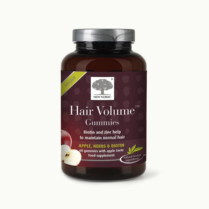 „Hair Volume™“ guminukų pakuotės priekinė pusė.