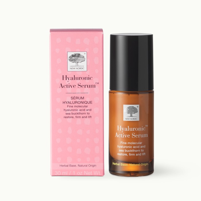„Hyaluronic Active™“ serumo pakuotės priekinė pusė.