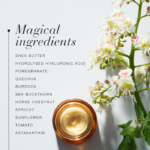 „Natural Magic™ Amazing Eye Cream“ ingredientai, nurodyti kaip pagrindinės sudedamosios dalys.