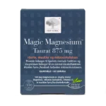 New Nordic Magic Magnesium™ Taurat 875 mg – magnio papildas širdžiai, raumenims ir mikrocirkuliacijai, 60 tablečių.