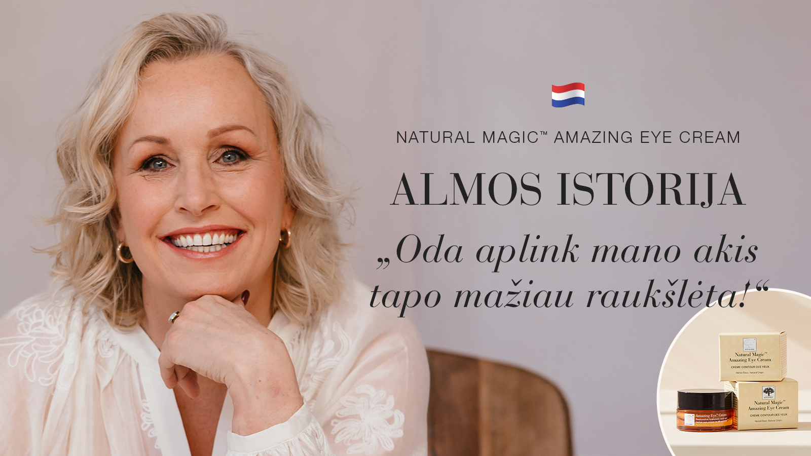 Natural Magic™: Ramesnė ir skaistesnė oda 17 „Natural Magic™“ atkuriamosios odos priežiūros linijos atsiliepimas: Almos istorija