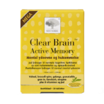 New Nordic Clear Brain™ Active Memory – maisto papildas protinei veiklai ir atminčiai su B vitaminais ir jodu, 30 tablečių.