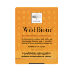 New Nordic Wild Biotic™ maisto papildo pakuotė su 60 kapsulių ir gyvosiomis pieno rūgšties bakterijomis.