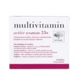 New Nordic Multivitamin Active Woman 55+ – vitaminų, mineralų ir mikroelementų kompleksas vyresnio amžiaus moterims, 90 tablečių.