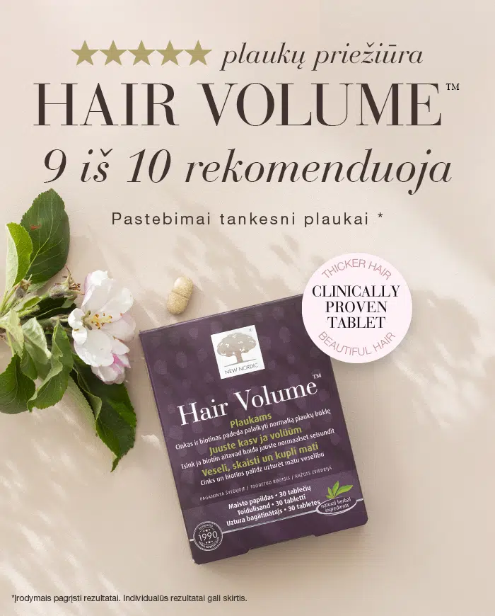 i frontpage banner HAIRVOLUME TABLETS clinicallyproven 2026 lithuania mobile